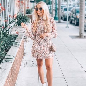Princess Polly Floral smocked mini dress